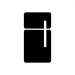 Refrigerator Symbol Icon  Illustration On White Back Stock Photo