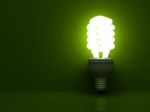 Energy Saving Light Bulb Stock Photo
