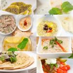 Middle East Food Collage Stock Photo