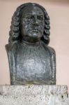 Bust Of Johann Sebastian Bach In Weimar Stock Photo