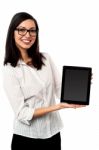 Newly Launched Tablet Device In The Market Stock Photo