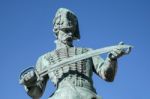 Statue Of Oreg Huszar In Budapest Stock Photo