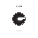 Creative G-letter Icon Abstract Logo Design.g-alphabet Symbol Stock Photo