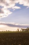 Farming Field In Toowoomba, Australia Stock Photo
