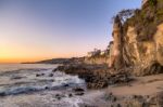 California Coastline In Laguna Beach Stock Photo