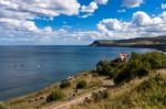 Scenic View Of Robin Hood's Bay Stock Photo