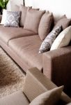 Contemporary Sofa In Modern Setting Stock Photo