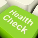 Health Check Computer Key Stock Photo