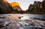 Valley View Yosemite National Park California Usa Stock Photo
