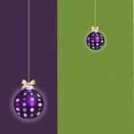 purple Christmas Bauble Stock Photo