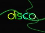 Groovy Disco Means Dancing Party And Music Stock Photo
