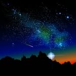 Milky Way Constellation Stock Photo