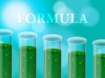Formula Experiment Represents Formulas Studies And Test Stock Photo