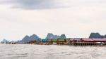 Pier And Floating Restaurant At Koh Panyee Island Stock Photo