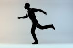 Man Running 3D Stock Photo