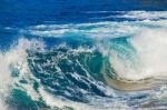 Blue Sea Wave Stock Photo
