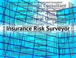 Insurance Risk Surveyor Indicates Position Policies And Surveyin Stock Photo
