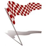 Racing Flag Stock Photo