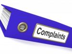 Complaints File Stock Photo