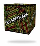 Seo Software Represents Programs Freeware And Optimized Stock Photo