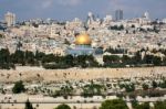 Panorama Of The Old City Of Jerusalem Stock Photo