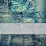 Collage Set Of Jeans Background With Blank For Text Stock Photo