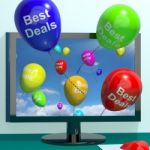Balloons With Best Deals Word Stock Photo