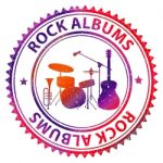 Rock Albums Shows Cd Collection And Music Stock Photo