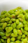 Steamed Green Beans Ialian Style Stock Photo