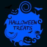 Halloween Treats Means Spooky Sweets Or Candies Stock Photo