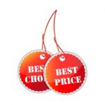 Best Price Best Choice Tags Stock Photo