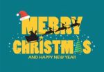 Merry Christmas And Happy New Year Stock Photo