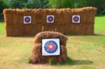 Archery Target Stock Photo