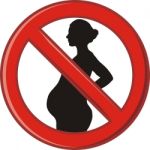 No Entry Of Pregnant Women Stock Photo