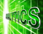 Analytics Web Shows Websites Measurement And Optimizing Stock Photo