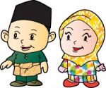 Melayu Children In Patani-03, Cartoon Stock Photo