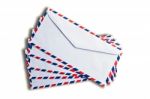 Air Mail Envelopes Stock Photo