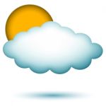 Cloud With Sun Stock Photo