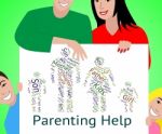 Parenting Help Represents Mother And Child And Advice Stock Photo