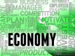 Economy Words Means Macro Economics And Finance Stock Photo