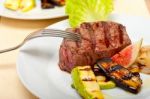 Grilled Beef Filet Mignon Stock Photo