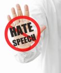 Hate Speech Stock Photo