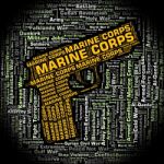 Marine Corps Represents Amphibious Warfare And Navy Stock Photo