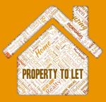 Property To Let Shows Real Estate And Apartment Stock Photo
