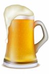 Beer In Mug Stock Photo