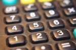 Calculator Buttons Stock Photo