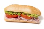Sandwich With  Ham Stock Photo