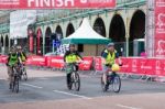 London To Brigton Cycle Ride To Raise Money For The British Hear Stock Photo
