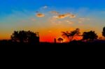 Sunrise Landscape In Ethiopia Stock Photo