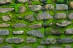 Old Stone Wall  Stock Photo